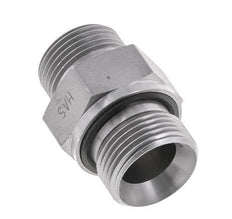Embout double en acier zingué UNS 1''-14 x G 3/4'' ORFS 400 Bar - Hydraulique