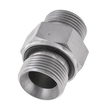 Embout double en acier zingué UNS 1''-14 x G 3/4'' ORFS 400 Bar - Hydraulique