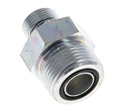Embout double en acier zingué UNS 1''-14 x G 3/8'' ORFS 400 Bar - Hydraulique
