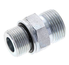 UNS 1''-14 x M22x1.5 Embout double en acier zingué ORFS 400 Bar - Hydraulique