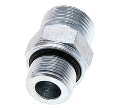 UNS 1''-14 x M22x1.5 Embout double en acier zingué ORFS 400 Bar - Hydraulique