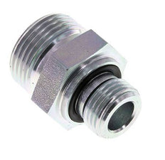 Embout double en acier zingué UN 1-3/16''-12 x G 1/2'' ORFS 400 Bar - Hydraulique