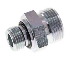 Embout double en acier zingué UN 1-3/16''-12 x G 1/2'' ORFS 400 Bar - Hydraulique