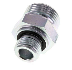 Embout double en acier zingué UN 1-3/16''-12 x G 1/2'' ORFS 400 Bar - Hydraulique