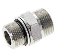 UN 1-3/16''-12 x M27x2 Embout double en acier zingué ORFS 400 Bar - Hydraulique