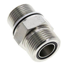 UN 1-3/16''-12 x M27x2 Embout double en acier zingué ORFS 400 Bar - Hydraulique