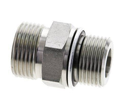 UN 1-3/16''-12 x M27x2 Embout double en acier zingué ORFS 400 Bar - Hydraulique