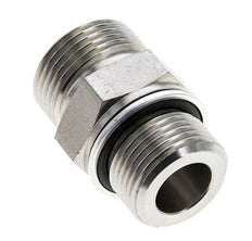 UN 1-3/16''-12 x M27x2 Embout double en acier zingué ORFS 400 Bar - Hydraulique