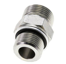 UN 1-3/16''-12 x M27x2 Embout double en acier zingué ORFS 400 Bar - Hydraulique