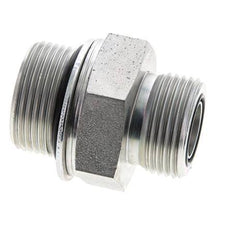 UN 1-3/16''-12 x M33x2 Embout double en acier zingué ORFS 400 Bar - Hydraulique