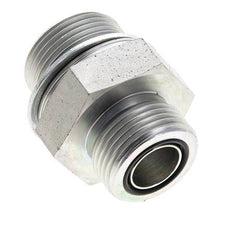 UN 1-3/16''-12 x M33x2 Embout double en acier zingué ORFS 400 Bar - Hydraulique