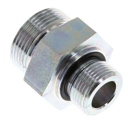 Embout double en acier zingué UN 1-7/16''-12 x G 3/4'' ORFS 400 Bar - Hydraulique