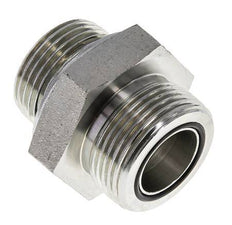 Embout double en acier zingué UN 1-7/16''-12 x G 1'' ORFS 400 Bar - Hydraulique