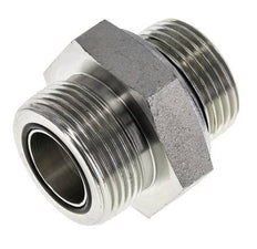 Embout double en acier zingué UN 1-7/16''-12 x G 1'' ORFS 400 Bar - Hydraulique