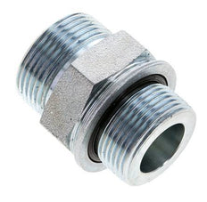 UN 1-7/16''-12 x M33x2 Embout double en acier zingué ORFS 400 Bar - Hydraulique