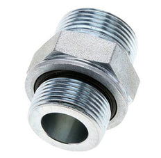 UN 1-7/16''-12 x M33x2 Embout double en acier zingué ORFS 400 Bar - Hydraulique