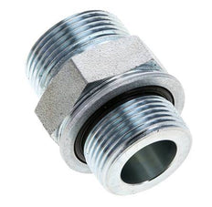 UN 1-7/16''-12 x M33x2 Embout double en acier zingué ORFS 400 Bar - Hydraulique