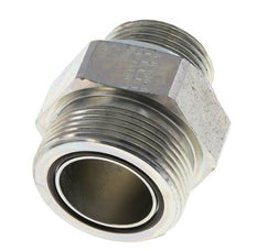 Embout double en acier zingué UN 1-11/16''-12 x G 1'' ORFS 250 Bar - Hydraulique