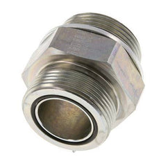 Embout double en acier zingué UN 1-11/16''-12 x G 1 1/4'' ORFS 250 Bar - Hydraulique