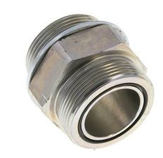 Embout double en acier zingué UN 2''-12 x G 1 1/2'' ORFS 250 Bar - Hydraulique