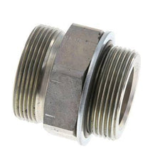 Embout double en acier zingué UN 2''-12 x G 1 1/2'' ORFS 250 Bar - Hydraulique