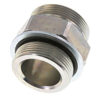 Embout double en acier zingué UN 2''-12 x G 1 1/2'' ORFS 250 Bar - Hydraulique