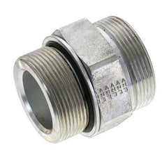 UN 2''-12 x M48x2 Embout double en acier zingué ORFS 250 Bar - Hydraulique