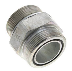 UN 2''-12 x M48x2 Embout double en acier zingué ORFS 250 Bar - Hydraulique
