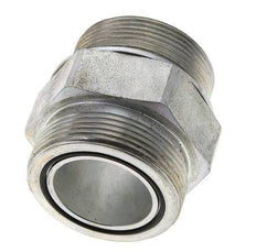 UN 2''-12 x M48x2 Embout double en acier zingué ORFS 250 Bar - Hydraulique