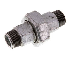 R 3/4'' Fonte zinguée Embout double 3 pièces à étanchéité conique 25 Bar
