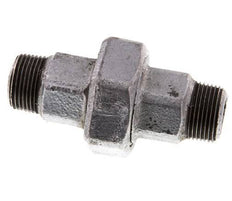R 3/4'' Fonte zinguée Embout double 3 pièces à étanchéité conique 25 Bar