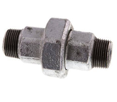 R 3/4'' Fonte zinguée Embout double 3 pièces à étanchéité conique 25 Bar