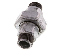 R 3/4'' Fonte zinguée Embout double 3 pièces à étanchéité conique 25 Bar