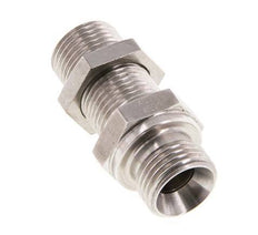 G 1/2'' acier inoxydable Bulkhead Double nipple 350 Bar - Hydraulique