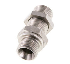 G 1/2'' acier inoxydable Bulkhead Double nipple 350 Bar - Hydraulique
