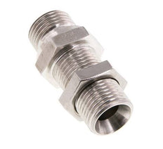 G 1/2'' acier inoxydable Bulkhead Double nipple 350 Bar - Hydraulique