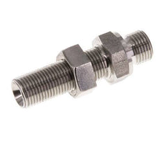 G 1/8'' acier inoxydable Bulkhead Double nipple 475 Bar - Hydraulique
