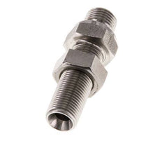 G 1/8'' Stainless steel Bulkhead Double nipple 475 Bar - Hydraulic