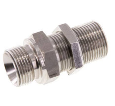 G 3/4'' acier inoxydable Bulkhead Double nipple 325 Bar - Hydraulique