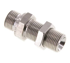 G 3/8'' acier inoxydable Bulkhead Double nipple 325 Bar - Hydraulique