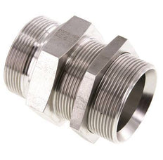 G 2'' acier inoxydable Bulkhead Double nipple 175 Bar - Hydraulique