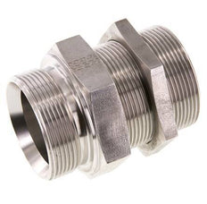G 2'' acier inoxydable Bulkhead Double nipple 175 Bar - Hydraulique