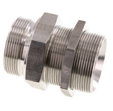 G 2'' acier inoxydable Bulkhead Double nipple 175 Bar - Hydraulique