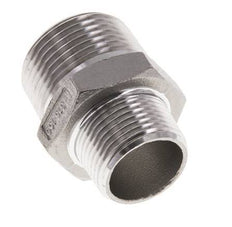 3/4'' NPT x 1'' NPT Embout double en acier inoxydable 16 Bar