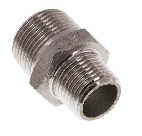 R 3/4'' x R 1/2'' Stainless steel Double Nipple 16 Bar [2 Pieces]