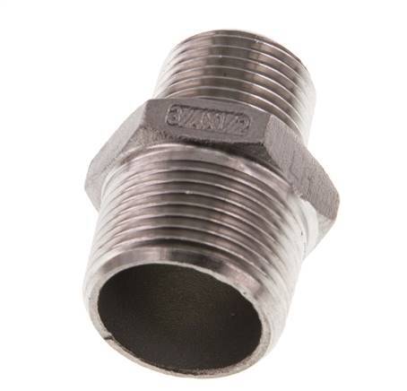 R 3/4'' x R 1/2'' Stainless steel Double Nipple 16 Bar [2 Pieces]