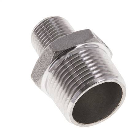 3/8'' NPT x 3/4'' NPT Stainless steel Double Nipple 16 Bar