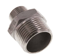 R 1'' x R 1/2'' Mamelon double en acier inoxydable 16 Bar