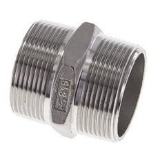 1 1/2'' NPT Acier inoxydable Double Mamelon 16 Bar