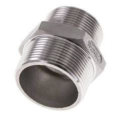1 1/4'' NPT x 1 1/2'' NPT Mamelon double en acier inoxydable 16 Bar